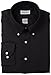 Van Heusen Regular Fit Twill Solid Button Down Collar Dress Shirt, Black, X-Large