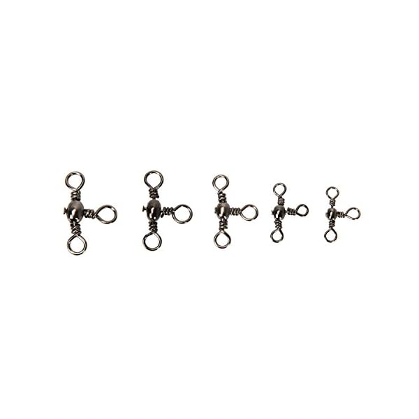 HYAENA-3-Way-Barrel-Fishing-Swivels-Set-Free-Fishing-Tackle-5-Sizes160-Pcs