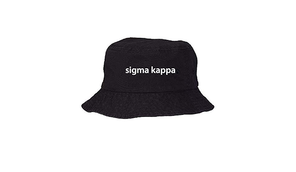 Sigma Kappa Bucket Hat Black at Amazon 