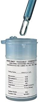 Control Company 4177 Traceable One-Shot Conductivity Standard Solution with Calibration; 1000 µS ; 6/Pk