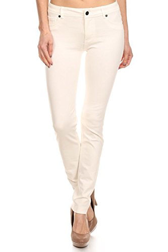 Solid Skinny Jeans Stretch Ponte Pants 