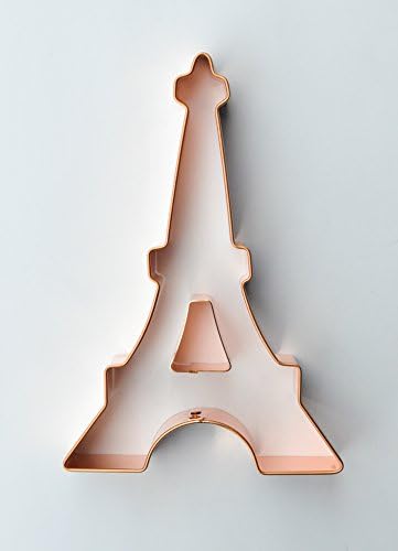 ecrandal Eiffel Tower 2 piece copper cookie cutters