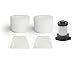 1 Pre-Motor & 2 Foam Filters for Shark IONFlex DuoClean Compatible Vacuum IC205, IC205CCO, IF200, F200W, IF201, IF202, IF203Q, IF205, IF251, IF252, IR100, IR101, IR70. Replace XPREMF100 XPSTMF100