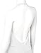 Luna Flower Women's Sexy Low Cut Halter Dress - Fitted Plunge Party Dress White Small (GDRW064)