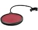 Wanway 6 inch Studio Microphone Mic round shape wind Pop Filter Mask Shield stand clip (Red Filter)