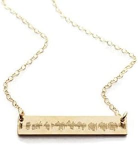 Your OWN heartbeat or soundwave! Custom heartbeat necklace for new mom, in sterling silver, gold or rose gold