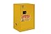 Durham FM Approved 1012M-50 Welded 16 Gauge Steel Fire Safety Manual Door Cabinet, 1 Shelves, 12 Gallons Capacity, 18" Length x 23" Width x 35" Height, Yellow Powder Coat Finish primary