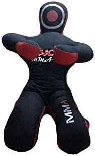 TOSO MMA Martial Arts Judo Grappling Dummy - Sitting Position with hands in front TSM382A Canvas - Black 70" Up to 55kg/121 lb