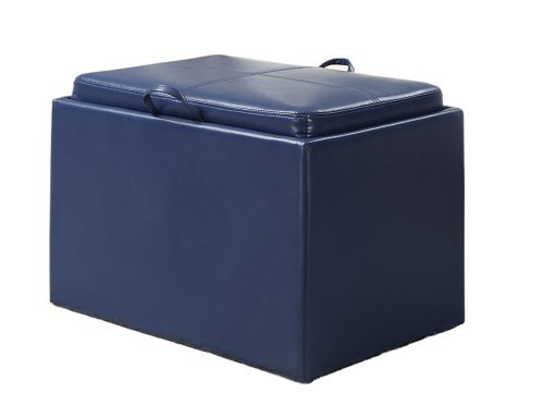 Convenience Concepts Designs4Comfort Modern Accent Storage Ottoman