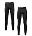 LAPASA Men's Thermal Underwear Bottom Long Johns Pants Fleece Lined Base Layer Lightweight Stretchy Cold Weather Winter Thermoflux 100 Mildly Warm M10 Medium Black 2 Pack