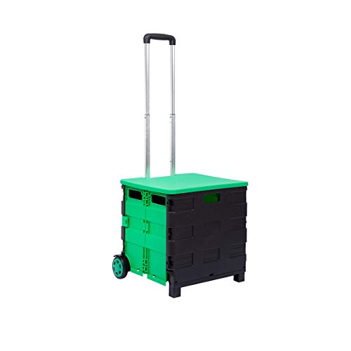 Lumiffy Foldable Utility Cart with Wheels Large Foldable Rolling