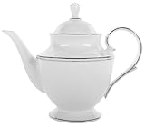 Lenox Federal Platinum Bone China Teapot with Lid