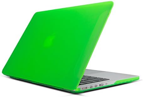 HuGee - Hard Case for MacBook Pro Retina 13 Inch, Rubber Skin Coated Cover for Mac Book Pro-13.3"-Retina Laptop (Model: A1425/A1502) Green