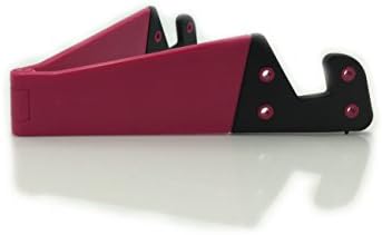 Pocket-sized V Smart Phone Holder Tablet Stands-Smart Phone and Tablet Stand - Foldable Vertical and Horizontal Mount for iPhone, iPad, Samsung Galaxy, HTC, and others (1 x Pink)