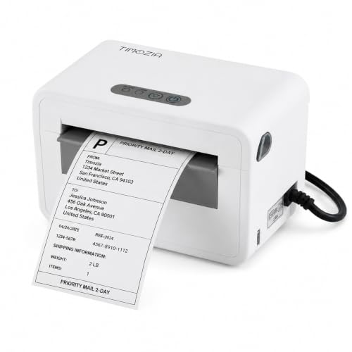 TIMOZIA Bluetooth Shipping Label Printer