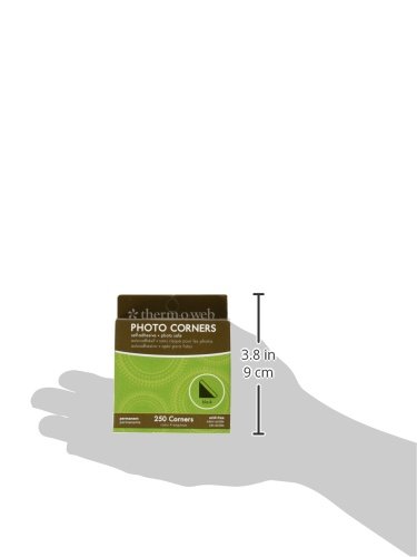 Thermoweb PC250-3867 Photo Corner Boxed, Black, 250-Pack