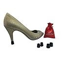 Scarlet Heel Tip LITE: Slip-On Heel Cap to Instantly Repair Shoe & Reduce Noise (Small, XSmall, Black)