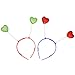 Skeleteen Glitter Antenna Head Boppers - Rainbow Shapes Novelty Headbands - 12 Pieces