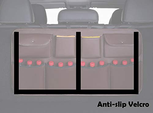 Car Backseat Trunk Organizer with 8 Large Storage Bag Hanging Seat Back Storage Organizer Space Saving Facilitator for SUV and Many Vehicles