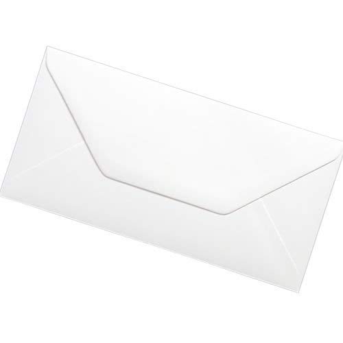 100 DL White Envelopes for Greetings Cards 220mm x 110mm FREE POST - 100gsm Premium Thickness