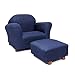 Keet Roundy Denim Children's Chair, Sofa and Ottoman Set, Denim Blue, 33 pounds