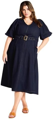 avenue plus size denim dress Juneberry Denim Dress Large