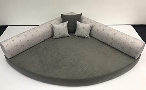 Fitalia Kuschelecke Viertelkreis 140cmx140cm Inkl Kissen Sterne