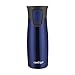 Contigo 2-Pack Vacuum-Insulated Autoseal Travel Tumblers with Easy Clean Lid, Stainless/Blue