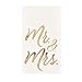 Juvale Wedding Napkins Mr & Mrs - 4 x 8 in 3-Ply White - Disposable Wedding Napkins for Reception & Bridal Shower