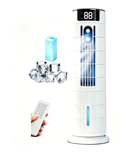 Portable Air Conditioner | Dual Remote Control and Touch Control | 3 in 1 Cooling with Humidification | 800ml Tank | Strong Wind Up to 7.5m/s | Quiet and Efficient