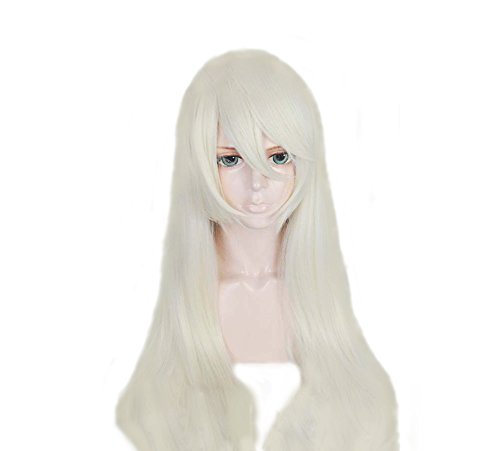 Hot Game Wig Cosplay 2A Game White Hair Costume Accessories Coslive