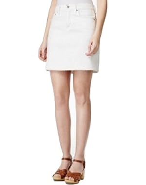 Jeans Embroidered Denim Skirt