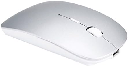 Szyee Bluetooth Mouse Wireless Mouse Mobile Mouse Optical Mouse Charging Mouse Applies for PC Computer Notebook Computer Android Tablet Vomputer Intelligent Equipment (Silver)