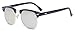 Outray Vintage Half Frame Horn Rimmed Sunglasses Polarized For Men or Women 2142c6 Silver