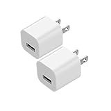 USB Wall Charger, Allytech [2 Pack] 5V/1A 1-Port Universal Rapid Speed USB Travel Wall Charger Adapter Compatible with for iPhone, iPad, Samsung, HTC, LG,iPod,Nokia, White