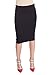 Esteez Ponte Pencil Skirt for Women Below Knee with Tummy Control Houston skirt