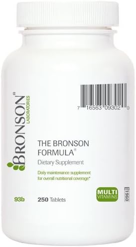 Bronson The Bronson Formula®,Daily Nutritional Formula, 250 Tablets