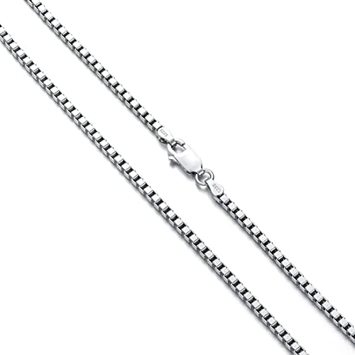 銀製　silver 18本セット Amazon.com: Dacc & Aya 925 Sterling Silver Box Chain, Unisex