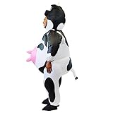 Spooktacular Creations Inflatable Costume Air Blow-up Deluxe Halloween Cow Costume - Adult Size (5'3'' to 6'3'')