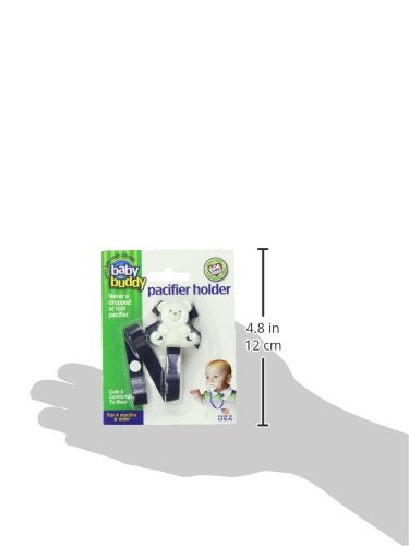 Baby Buddy Bear Pacifier Holder, Navy Blue, 2 Count