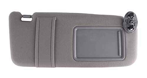UNIGT Passenger Sun Visor for 2007 2008 2009 2010 2011 Toyota Camry/Hybrid Right Side Sunvisor Replacement, 74310-06750-B0 (Gray/No Sunroof) - Thumbnail 4
