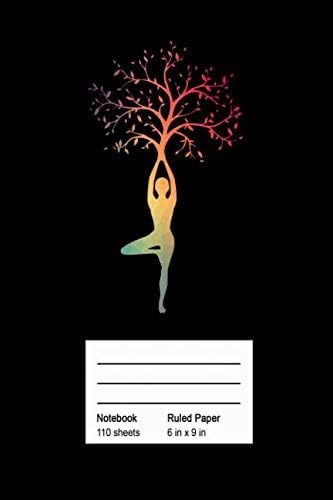Notebook Ruled Paper: Spiritual Notebook Yoga Lover Gift for Yoga Teacher or Student I Size 6 x 9 I Ruled Paper 110 Pages I Kundalini Chakra Tree Zen ... Diary Tickler Memo Sketch Book Log Notes