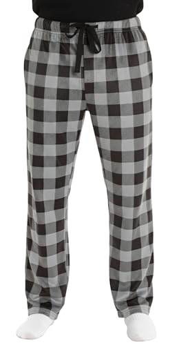 #followme Ultra Soft Fleece Men's Plaid Pajama Pants with Pockets