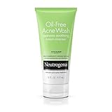 Neutrogena Oil-Free Acne Wash Redness Soothing Cream Facial Cleanser, 6 Fl. Oz.