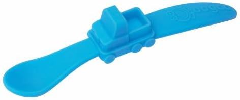 Oogaa Silicone Baby Spoon - Blue Truck