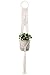 Mkono Macrame Plant Hangers Indoor Wall Hanging Planter Holder Cotton Rope Home Boho Decor 40 inches