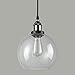 CLAXY Ecopower Lighting Vintage Clear Glass Shade Pendant Lighting--1 Light