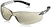 Crews BK219 BearKat Polycarbonate Indoor/Outdoor Clear Mirror Lens Safety Glasses with Non-Slip Hybrid Black Temple Sleeve, Small, 1 Pair