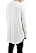 LILBETTER Mens Hipster Hip Hop Basic Longline Curved Hem Crewneck Long Sleeve T-shirt (White,Large)