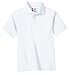 Dickies Big Boys' Short Sleeve Pique Polo Shirt, White, Small (8)